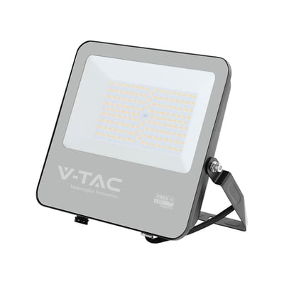 V-TAC LED projektør VT-44101 med 100W Cree chip og varmt hvidt lys, monteret på justerbart beslag.
