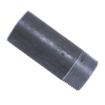 Nippelstykke med gevind i sømløs P235GH-TC1 stål, 15 x 100 mm, ideel til højt arbejdstryk.