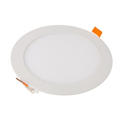 V-TAC rundt LED-indbygningspanel på 12 W med hvid front, Cree-chip og 3-i-1-lysfarve.