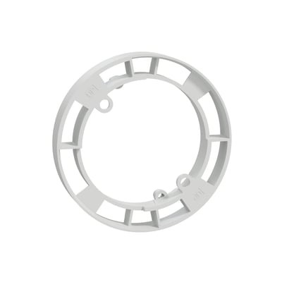 Fuga afstandsring fra LK i lysegrå, Ø83 mm, med markeringer "UP" på undersiden, hvid baggrund.