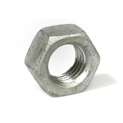 Møtrik M8 i FZV-finish, DIN 934 standard, med indvendige gevind og sekskantet form, solgt i pakker af 200 stk.