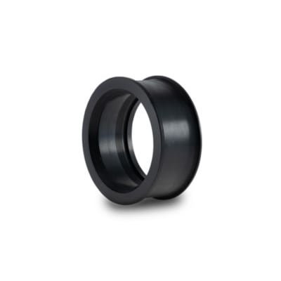 Votec Insitu muffe med stop i sort gummi, 110 mm i diameter og 60 mm i bredden, vist på hvid baggrund.