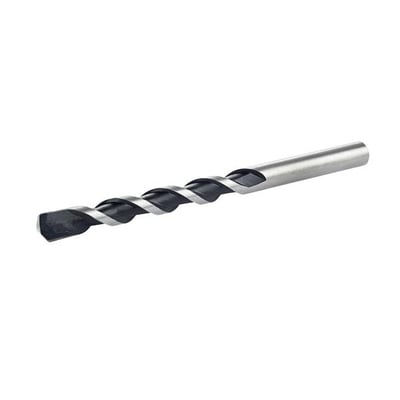 Ironside universalbor med hårdmetalspids, 10 x 120/80 mm, set skråt med spiral og cylindrisk skaft.