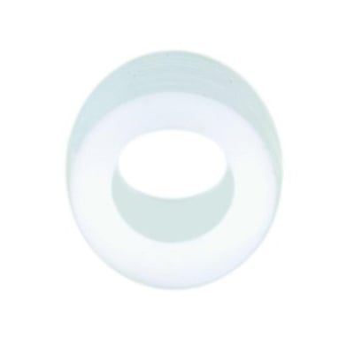 Refco P-509-T/10 er en hvid PTFE-pakning til serviceslanger, vist som en ring med rundt hul.