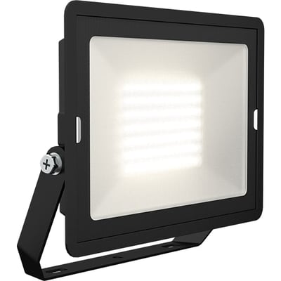Ansell Lighting Eden LED projektør, 70W, 6300lm, med tændt varmhvidt lys og synlige LED-dioder.