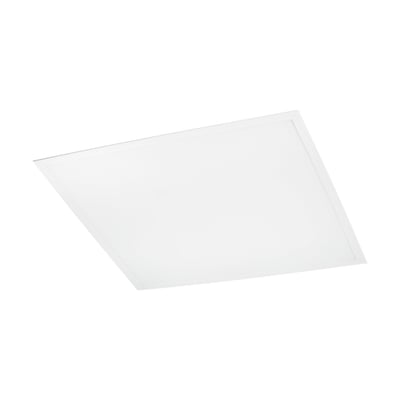 SpectrumLED 60x60 LED-panel på 40 W med hvid kant og lysflade, set skråt forfra.