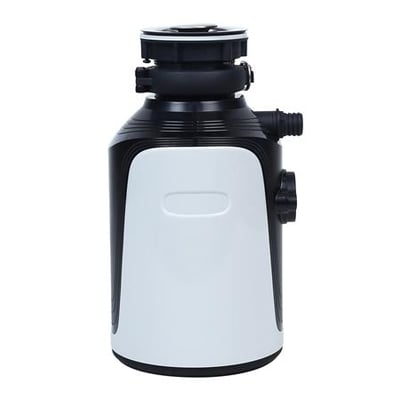 Thermex Wasteminator III affaldskværn i sort og hvid med 1500 omdrejninger pr. minut og tilslutning til opvaskemaskine.