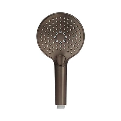 Håndbruser i mat gun metal med rub clean funktion og tre strålefunktioner, vist på hvid baggrund.