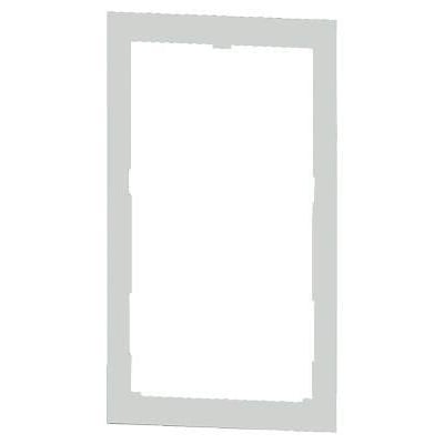 Siemens systemmaskeringsramme 215 x 130 mm, et gråt rektangulært tilbehør til NH00 sikringslastafbrydere.