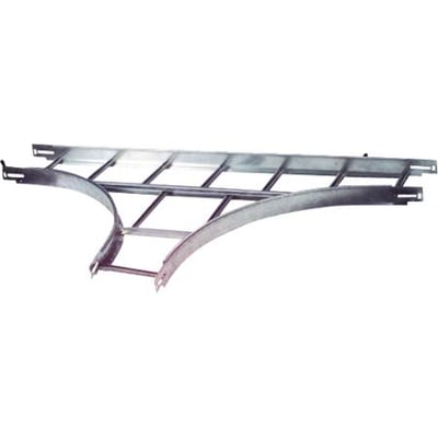 Legrand T-stykke Light GLO-4, 600 mm bredt, fremstillet af galvaniseret plade til indendørs brug.