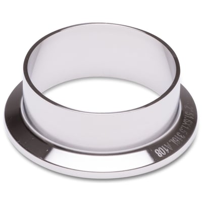 Rustfri stål clamp krave DIN 316L, DN125, med poleret overflade og indgraveret tekst '2.516x1.5 316LA108'.
