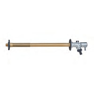 Bonomi Frozen udendørshane 3/4" med forkromet greb og messingrør, designet til vægtykkelser fra 150-415mm.