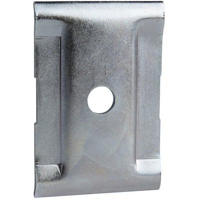 Centerophæng FZS i elforzinket stål, 40 mm højt og 60 mm bredt, med et centralt Ø8,5 mm monteringshul.