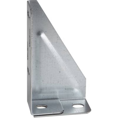 Schneider Electric konsol S til gitterbakke, 600mm, elforzinket med monteringshuller.