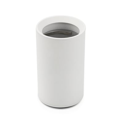 Enkel hvid V-TAC GU10 påbygning lampe i aluminium med cylindrisk design og åben top.