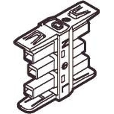 Lauritz Knudsen FUGA mellemstik til sammenkobling af stikkontakter, grå, 20A, 250V, IP20.