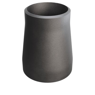 Koncentrisk reduktion i P235GH stål med dimensioner 60,3x48,3 mm og en mat grå overflade på hvid baggrund.