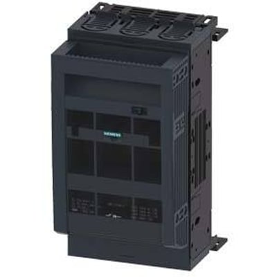Siemens SENTRON 3NP1 sikringsafbryder, 3-polet NH00 model med 160A og klemmedæksel, beregnet til 8US 60 mm busbarsystem.