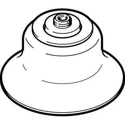 Festo vakuumsuger ESS-60-EF med 60mm diameter og 6mm nominel størrelse, fremstillet af sort gummi.