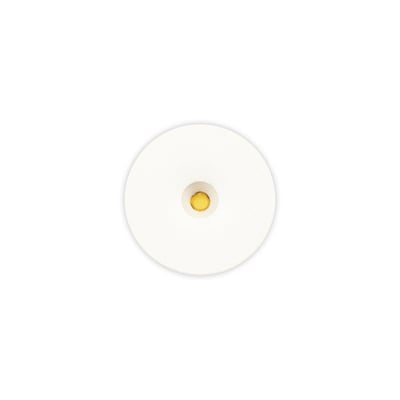 Scan Products Lia ISO LED downlight i mat hvid, 30mm diameter, med en varm hvid lyskilde set forfra.