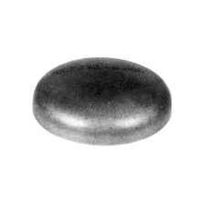 Indura endebund i rustfrit stål AISI 316L med mål 219,1x2mm, vist fra siden på hvid baggrund.