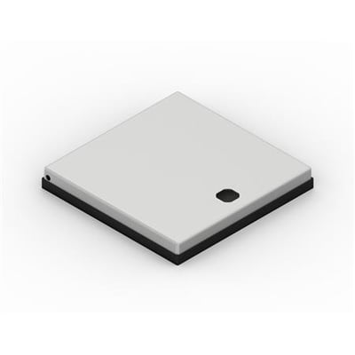 Cubic Låge T1x1, vist fra et isometrisk perspektiv, med en glat, lysegrå overflade og sort bundramme.