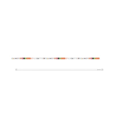 Ledvance T8 PFM connected LED-rør med emballage, hvidt rør og stifter i begge ender.