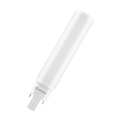 Hvidt Ledvance Dulux D/E LED-rør med G24q-3-sokkel, 10 W og lysfarve 865.
