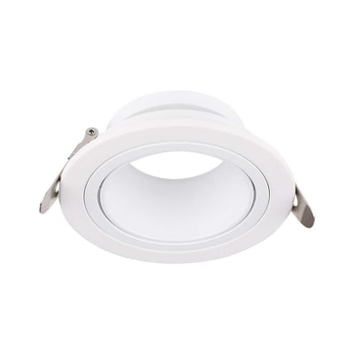 V-TAC Pro hvid spotlight fitting med GU10 fatning, IP20 klassificeret og fremstillet af jern og polycarbonat.