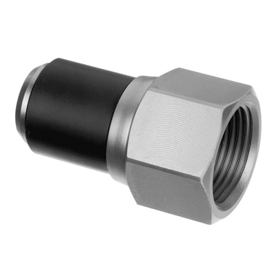 Georg Fischer ELGEF Plus overgangsmuffe i PE100 og messing med 32 mm tilslutning og 1" gevind.