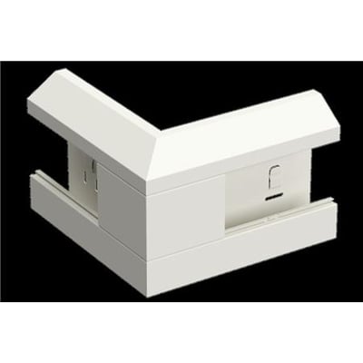 Schneider Electric udvendigt hjørne WGX-S YH i hvid RAL9010/60 med dimensionerne 165Vx52, fremstillet af plast.