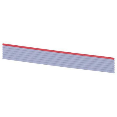 Sirius ACT fladt båndkabel i lyseblå med 7 synlige ledere og en rød kant øverst, præsenteret på hvid baggrund.