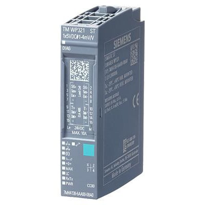 Siemens SIPLUS WP321 vejeelektronik med konformbelægning, designet til SIMATIC ET200SP og STRAIN gauge vejeceller.