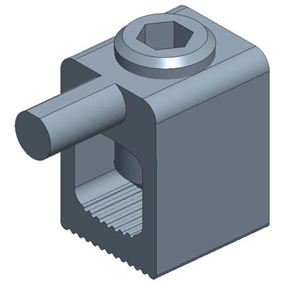 Katko AL/CU klemme, model KKL1X50N, med en 125A kapacitet og tilslutning til 16-50mm² ledere.