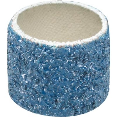 Tyrolit slibering Ø22x20 med korn 120, fremstillet af zirkonia aluminiumoxid og lærred i blå farve.