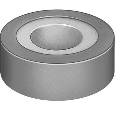 Festo Gevindtætningsbånd GWB-0,1, en grå cylindrisk rulle med en indadgående affaset kant.