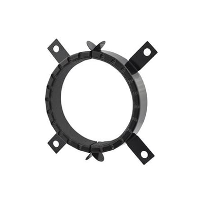 Walraven Pacifyre AWM III brandkrave på 160 mm, vist som en sort ring med fire udvendige monteringsflige.