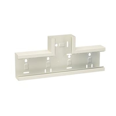 Schneider Electric T-stykke WGX-S i hvid RAL9010/60, med dimensioner 110x52 mm, vist forfra.