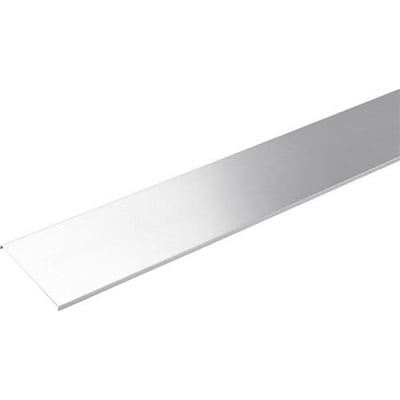 Detaljeret billede af et Schneider Electric låg til kabelbakke, 600 mm bredt og 2 meter langt, med fokus på den lyse metalliske finish.