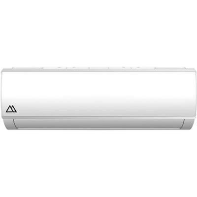 Vind varmepumpe indedel C-20 i hvid, viser et stilrent design med et trekantet logo på venstre side.