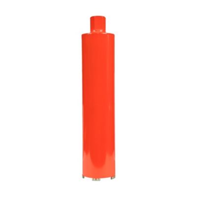 Eibenstock diamantbor til tørboring, Ø102 mm og 420 mm langt, vist stående med rødt cylindrisk bor og gevindtop.
