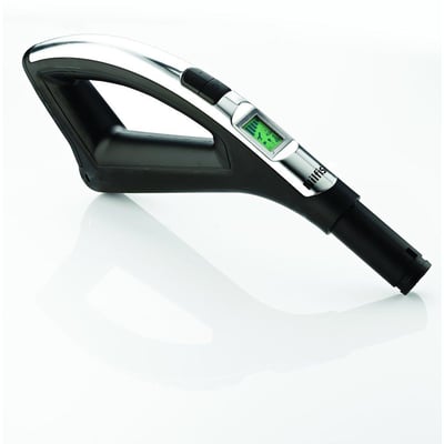 Nilfisk Deluxe håndtag i sort og krom med digital skærm og knapper, passer til Supreme og Performer støvsugere.