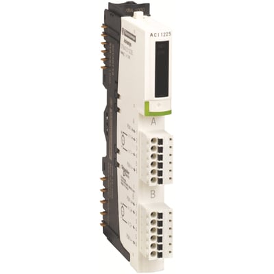 Schneider Electric STB KIT analog indgangsmodul med to sæt skrueterminaler til sensorer og aktuatorer.