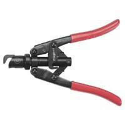 Legrand klippeværktøj til ledningskanaler, med røde håndtag og sort metal mekanisme, designet til præcise snit.
