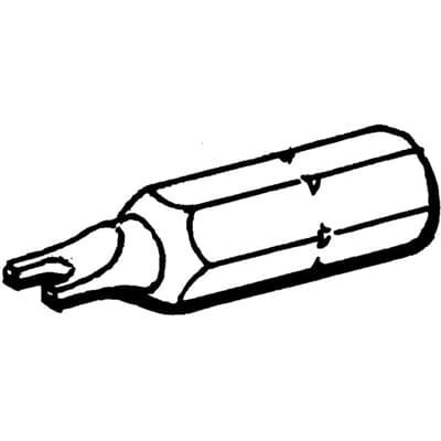 ABB SBITS sikkerhedsbit til montering af sikkerhedsudstyr med speciel udformning til skruer.