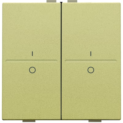 Niko tangent med 'i' og 'o' symbol i limegrøn farve, designet til 4-tryk systemer på neutral baggrund.