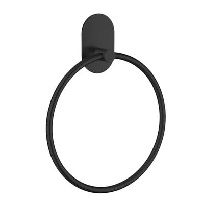 Beslagsbodens matsorte, selvklæbende håndklædering på Ø168 mm har en rund ring og en oval vægplade.