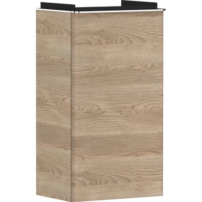 Hansgrohe Xelu Q vaskeskab i eg-finish, 340 x 265 x 605 mm, vist isoleret mod hvid baggrund.