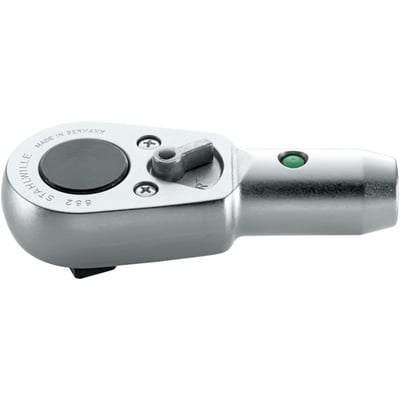 Stahlwille 552 skralde, 3/4" viser den grønne indikator for retningsskift og "MADE IN GERMANY" prægning.