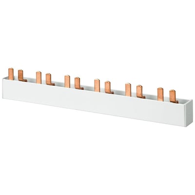 Siemens 2-faset stiftskinne 5ST3, 25mm2 og 1016mm lang, hvid med kobberstifter uden endestykker.